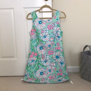 Lilly Pulitzer neon a floral shift dress